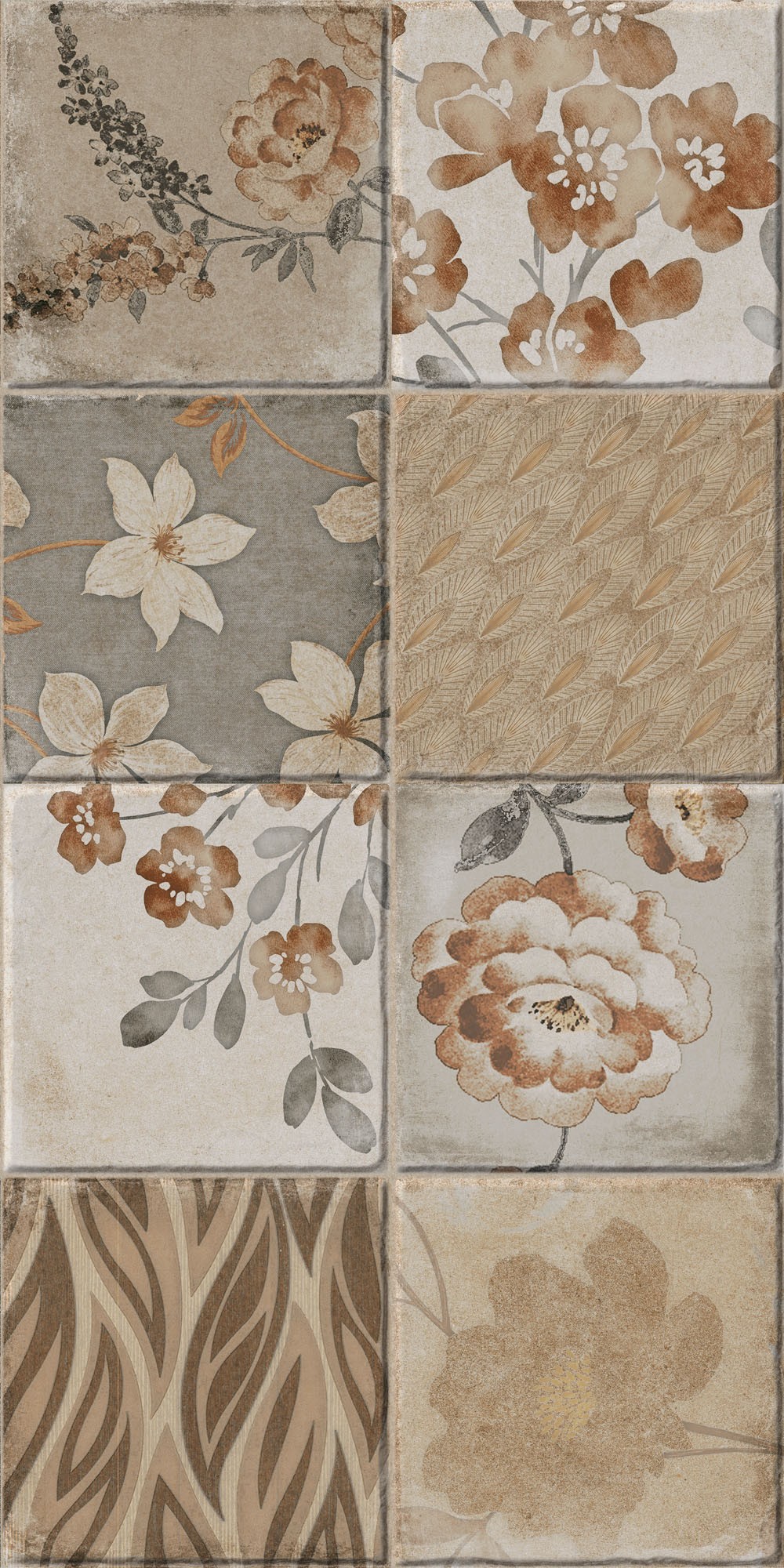 Πλακάκι Wall Tiles IJ 25x50 ROMANCE – PATCHWORK MIX DECOR 5290